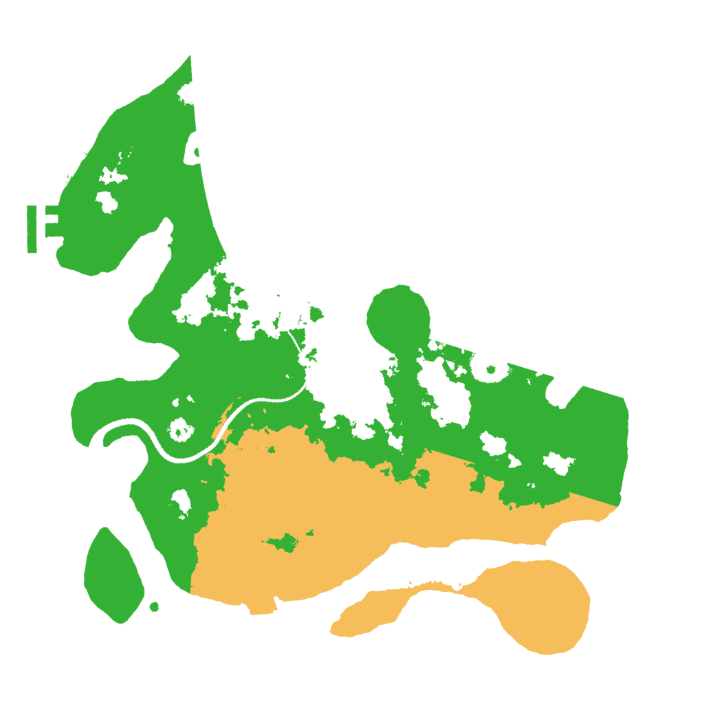 Biome Rust Map: Procedural Map, Size: 3000, Seed: 758617