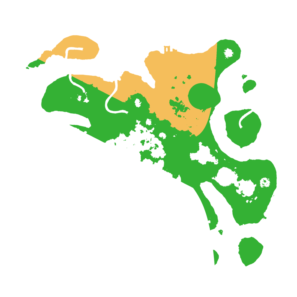 Biome Rust Map: Procedural Map, Size: 3000, Seed: 322347