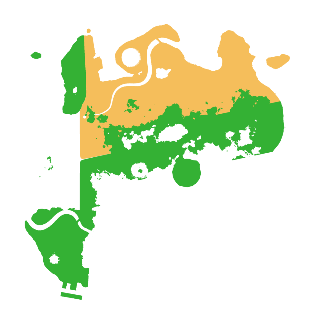 Biome Rust Map: Procedural Map, Size: 3000, Seed: 91208851