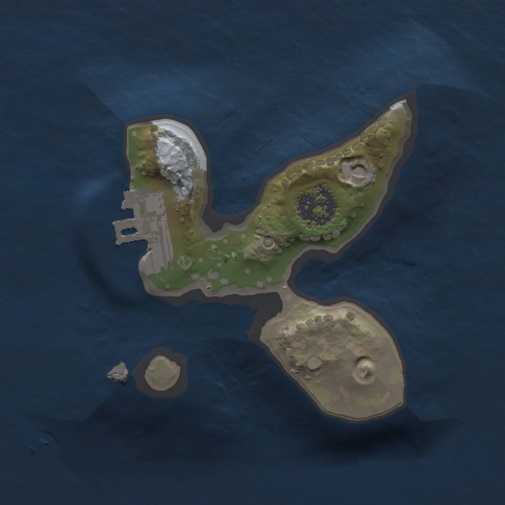 Rust Map: Procedural Map, Size: 1300, Seed: 666666, 4 Monuments