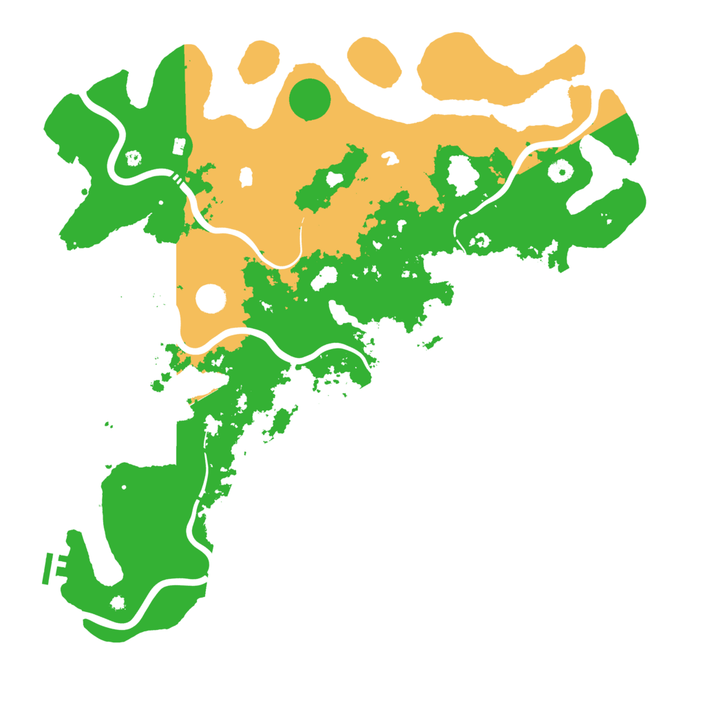 Biome Rust Map: Procedural Map, Size: 4500, Seed: 334377252