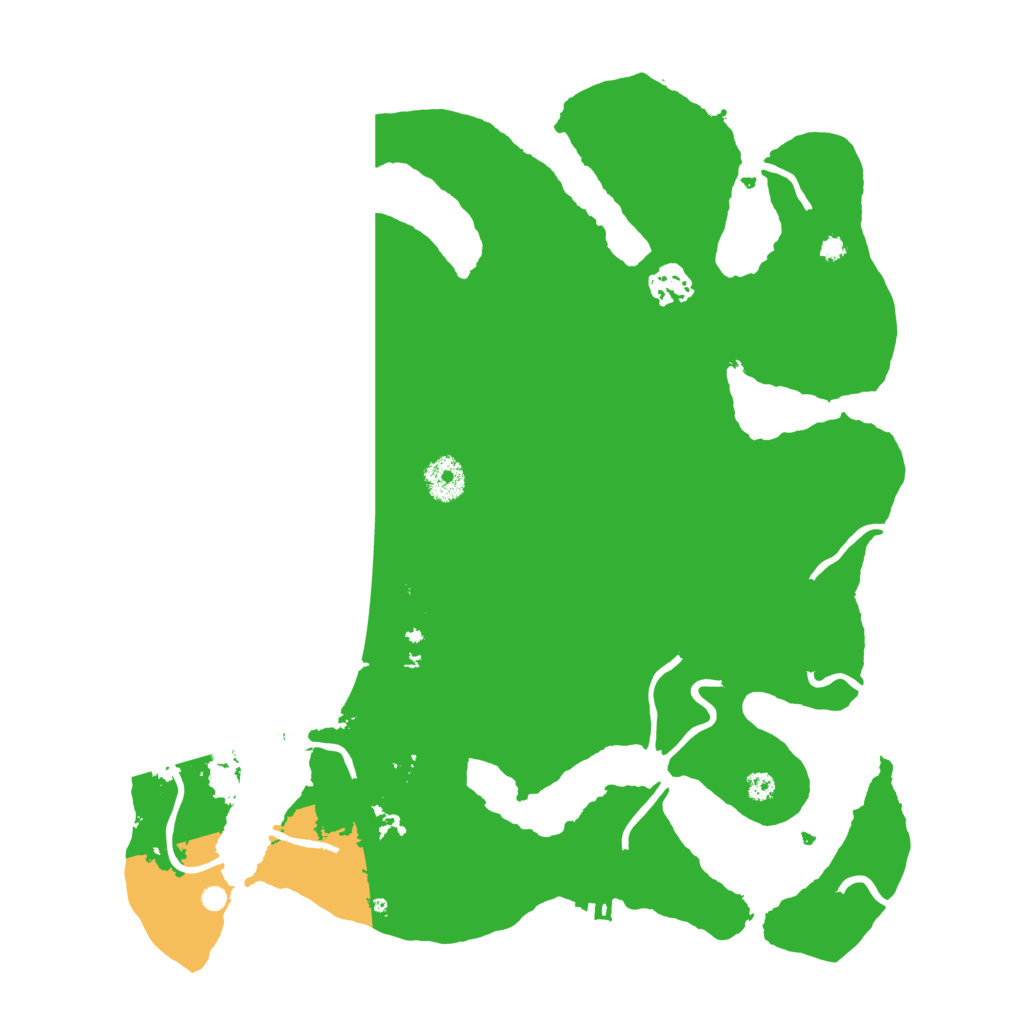 Biome Rust Map: Procedural Map, Size: 3600, Seed: 1999261006