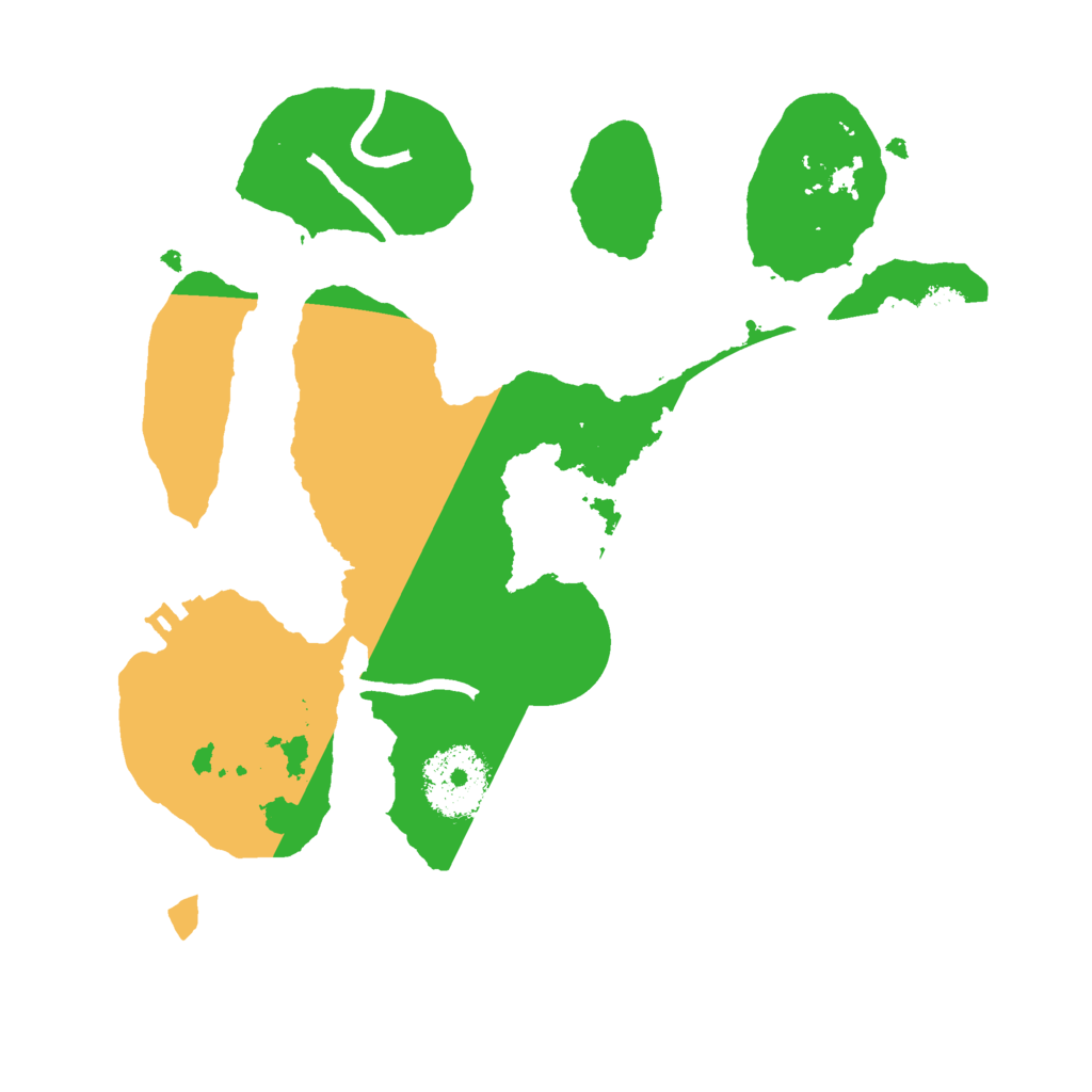 Biome Rust Map: Procedural Map, Size: 2500, Seed: 483585