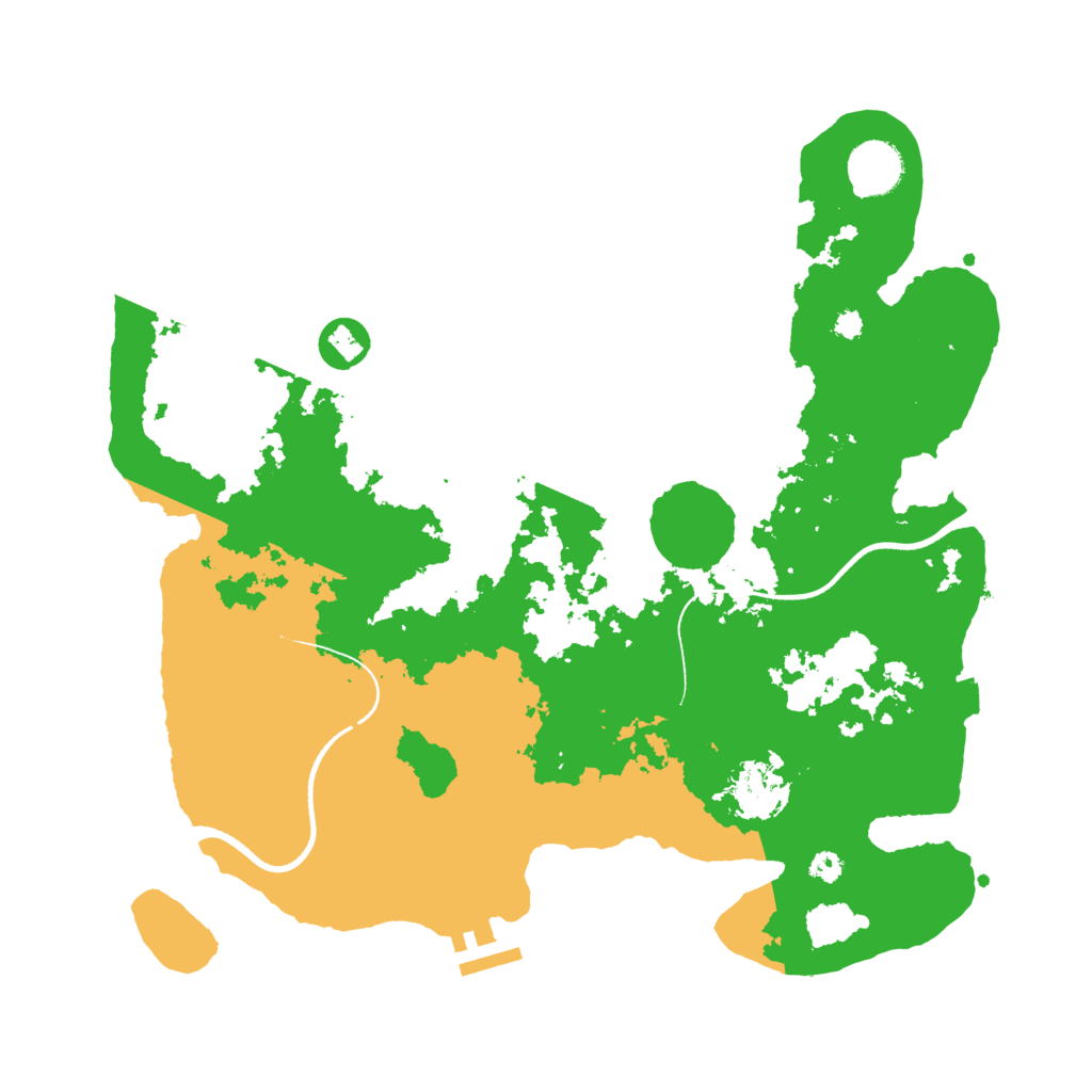 Biome Rust Map: Procedural Map, Size: 3500, Seed: 1017623458