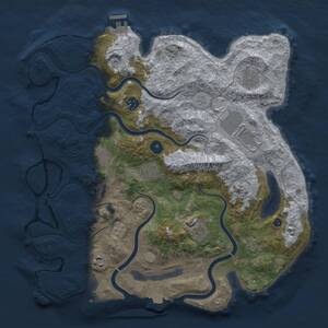 Thumbnail Rust Map: Procedural Map, Size: 3850, Seed: 577492671, 14 Monuments