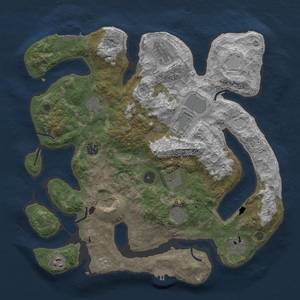 Thumbnail Rust Map: Procedural Map, Size: 3850, Seed: 577492671, 18 Monuments