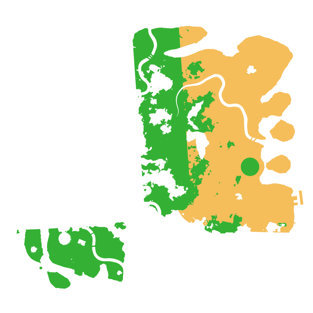 Biome Rust Map: Procedural Map, Size: 4500, Seed: 2021110501