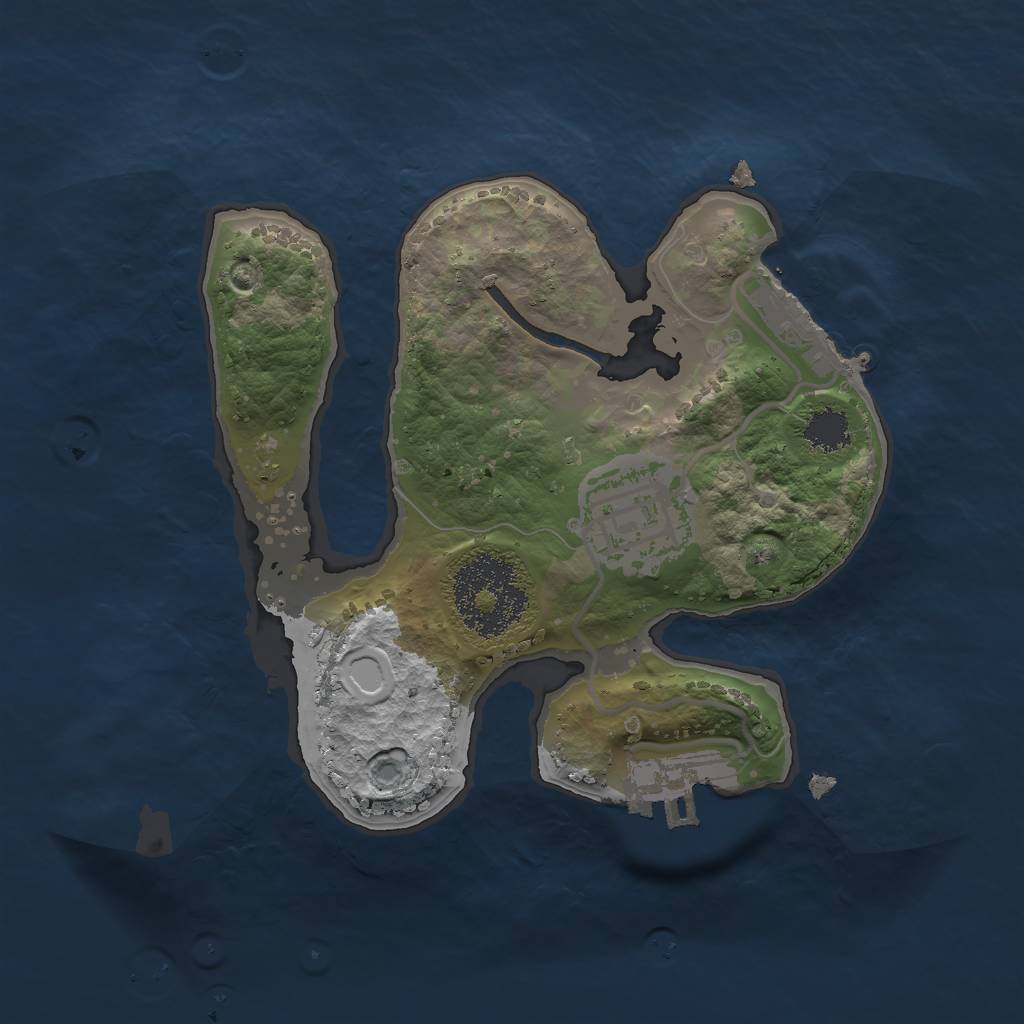 Rust Map: Procedural Map, Size: 2000, Seed: 4112021, 8 Monuments