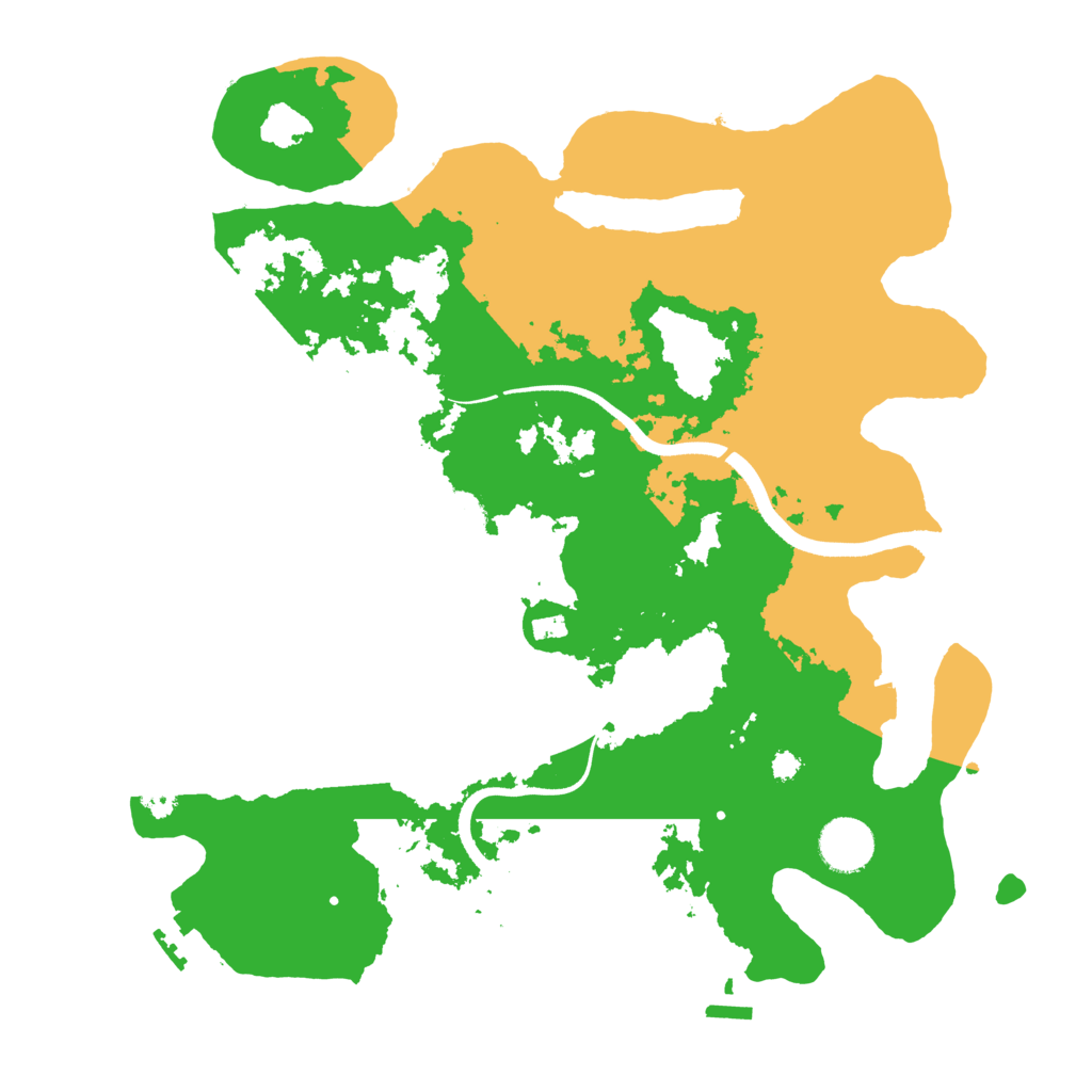 Biome Rust Map: Procedural Map, Size: 3500, Seed: 1877496861