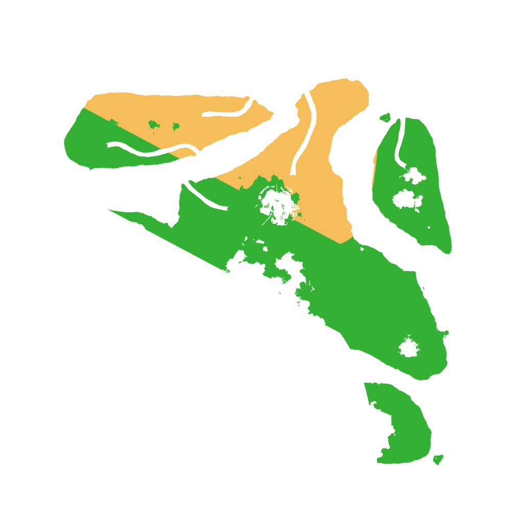 Biome Rust Map: Procedural Map, Size: 2500, Seed: 82345