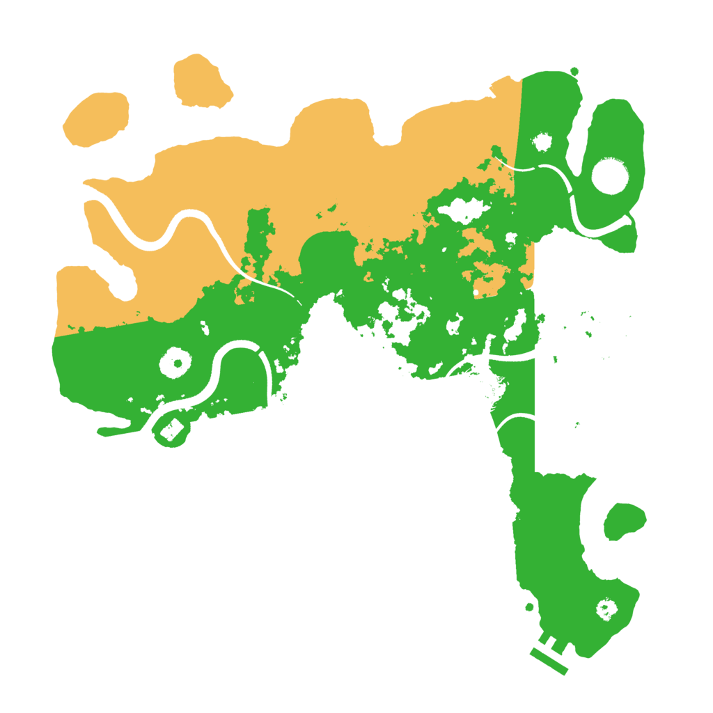 Biome Rust Map: Procedural Map, Size: 3500, Seed: 785617034