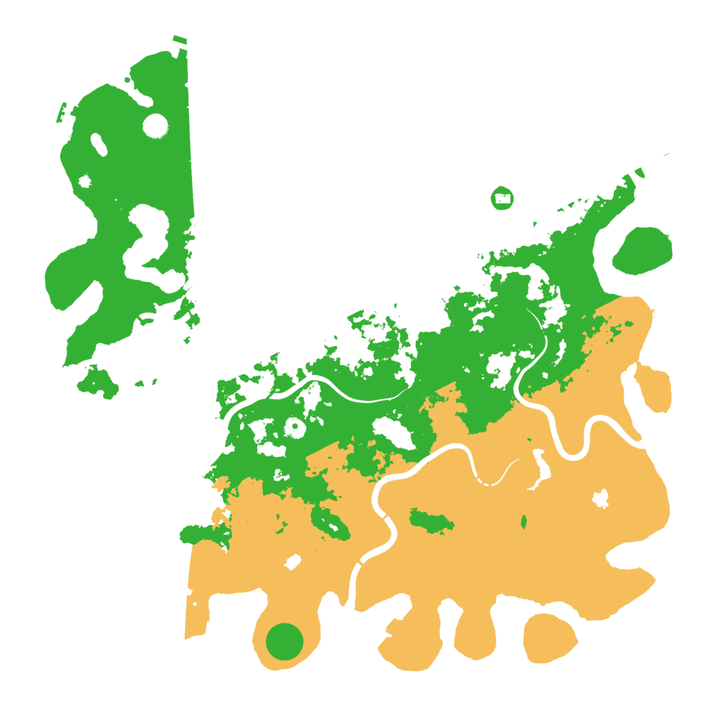 Biome Rust Map: Procedural Map, Size: 5000, Seed: 744896