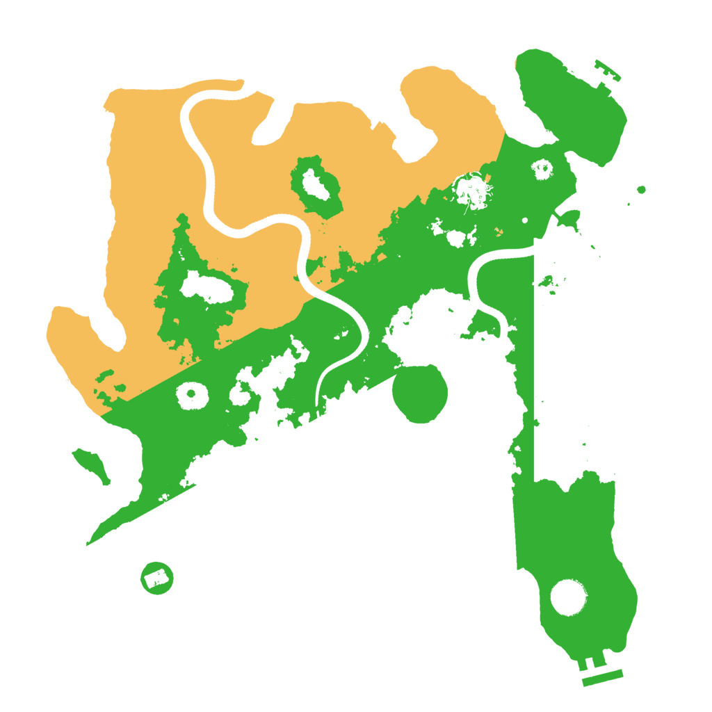 Biome Rust Map: Procedural Map, Size: 3500, Seed: 214748425