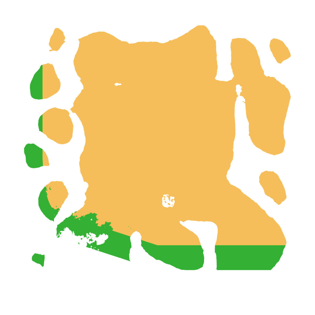 Biome Rust Map: Barren, Size: 3500, Seed: 1051497392