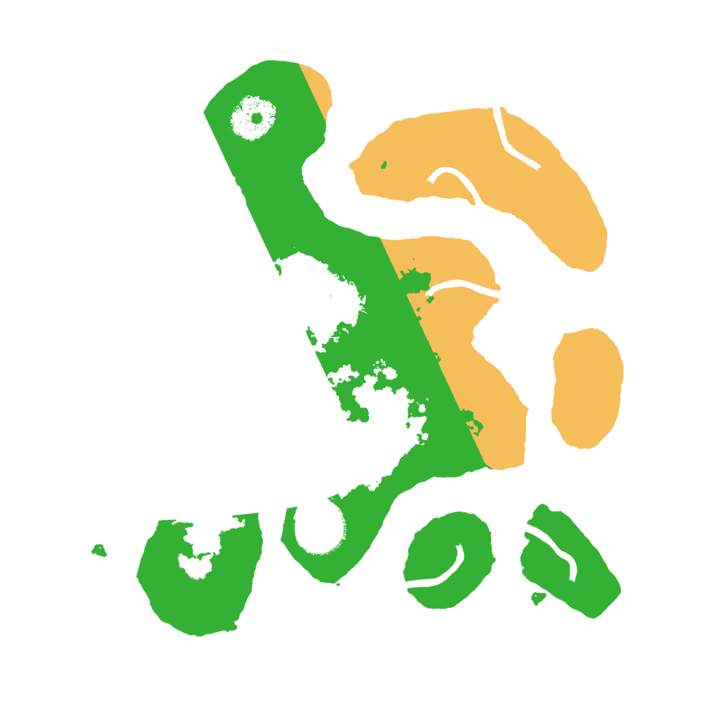 Biome Rust Map: Procedural Map, Size: 2500, Seed: 66666