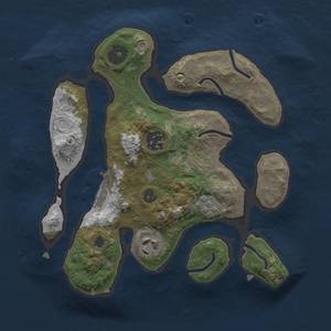 Thumbnail Rust Map: Procedural Map, Size: 2500, Seed: 66666, 9 Monuments