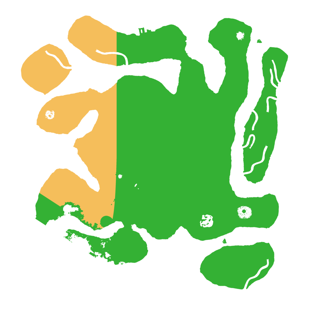 Biome Rust Map: Procedural Map, Size: 3500, Seed: 104248162