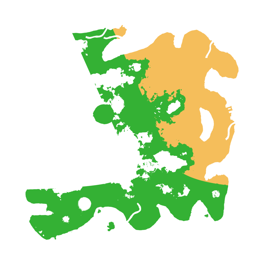 Biome Rust Map: Procedural Map, Size: 3500, Seed: 141647679