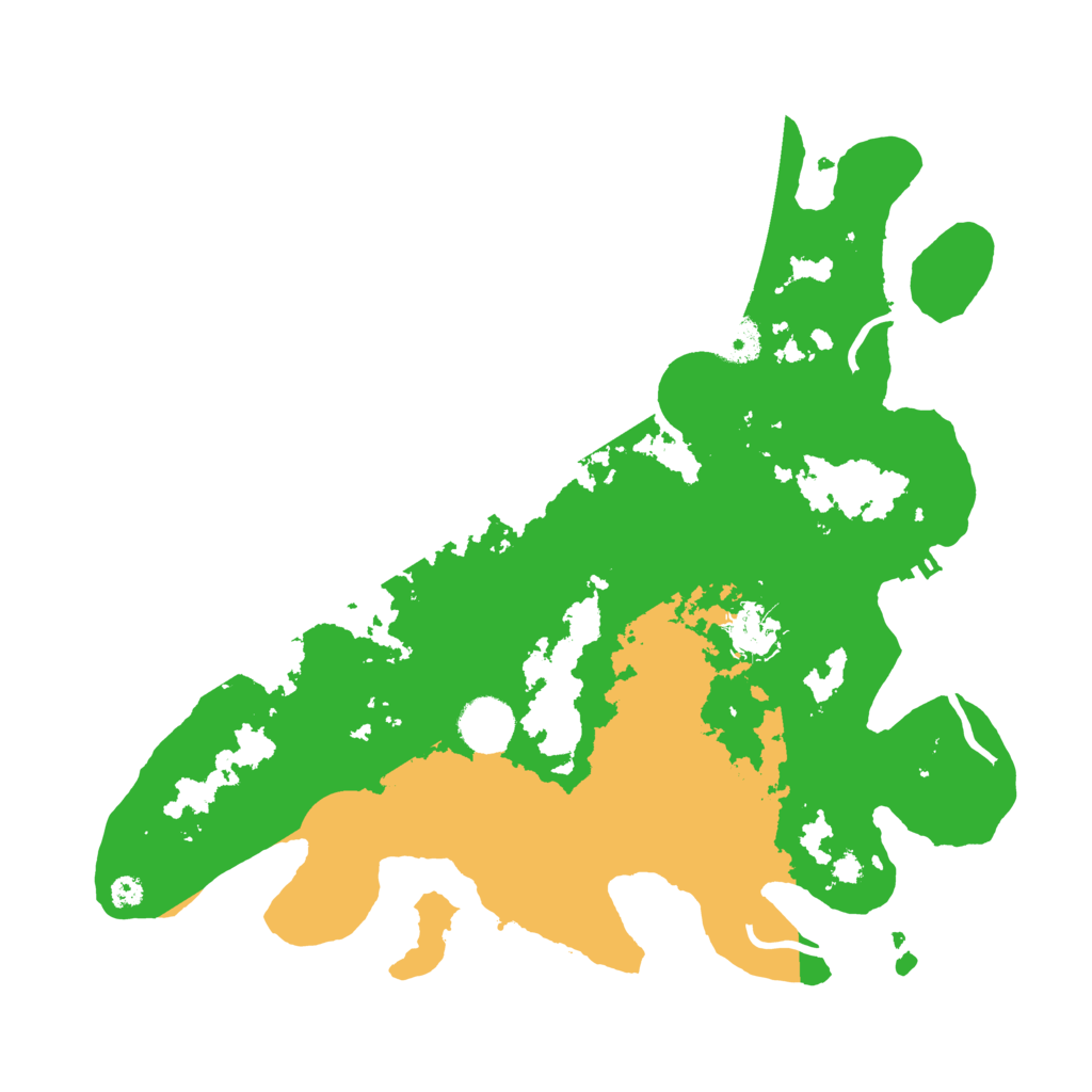 Biome Rust Map: Procedural Map, Size: 3500, Seed: 663345