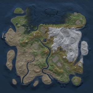 Thumbnail Rust Map: Procedural Map, Size: 3850, Seed: 137341788, 16 Monuments