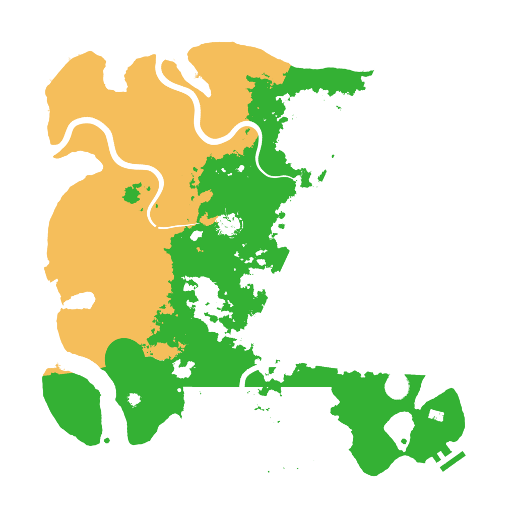 Biome Rust Map: Procedural Map, Size: 3700, Seed: 484995089