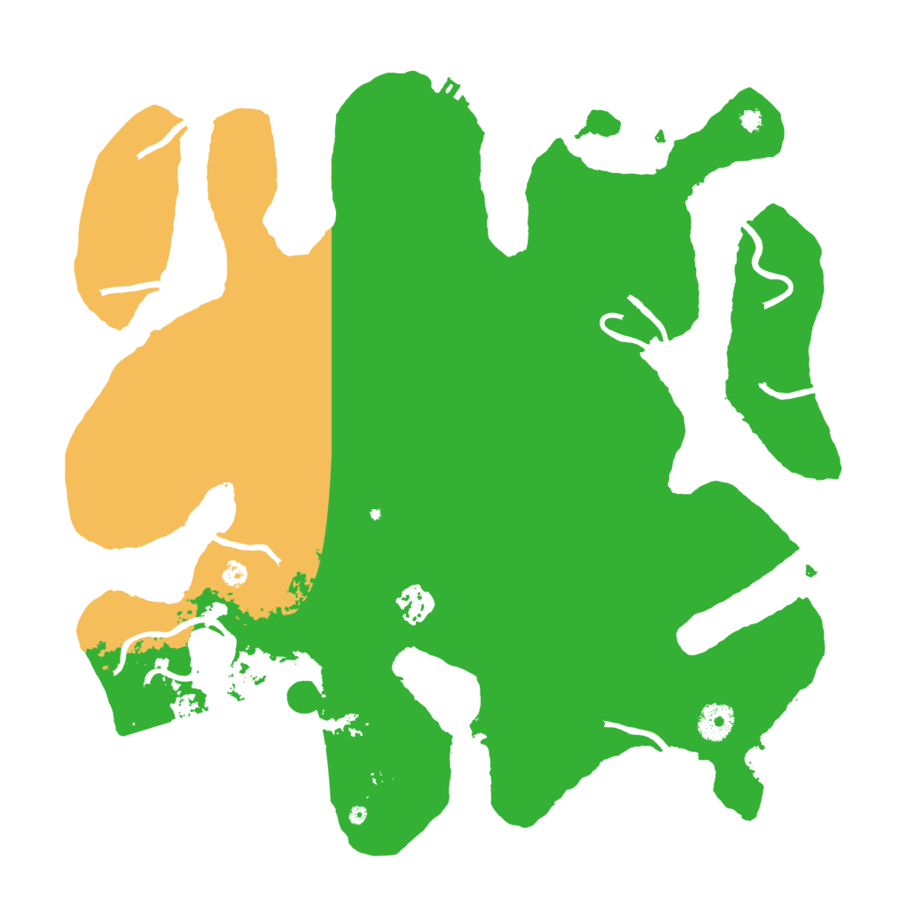 Biome Rust Map: Procedural Map, Size: 3700, Seed: 281286586