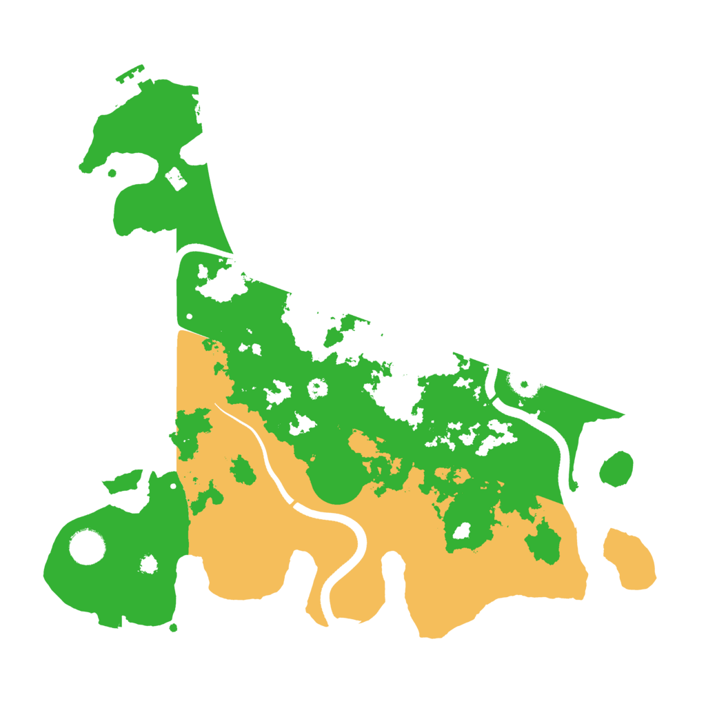 Biome Rust Map: Procedural Map, Size: 3500, Seed: 353583645