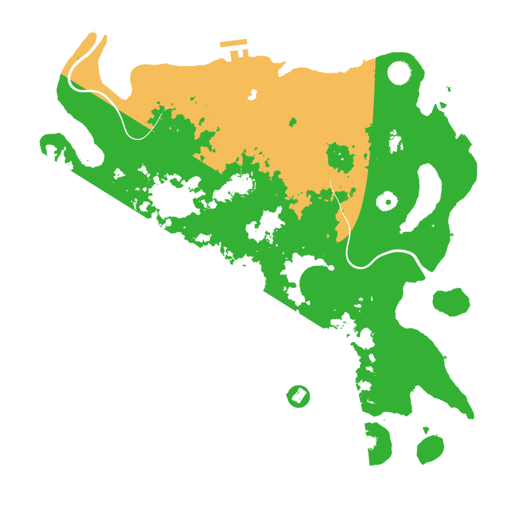 Biome Rust Map: Procedural Map, Size: 3850, Seed: 999999