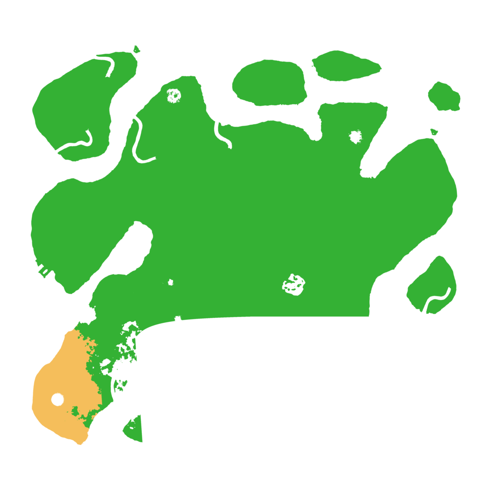 Biome Rust Map: Procedural Map, Size: 3500, Seed: 45634