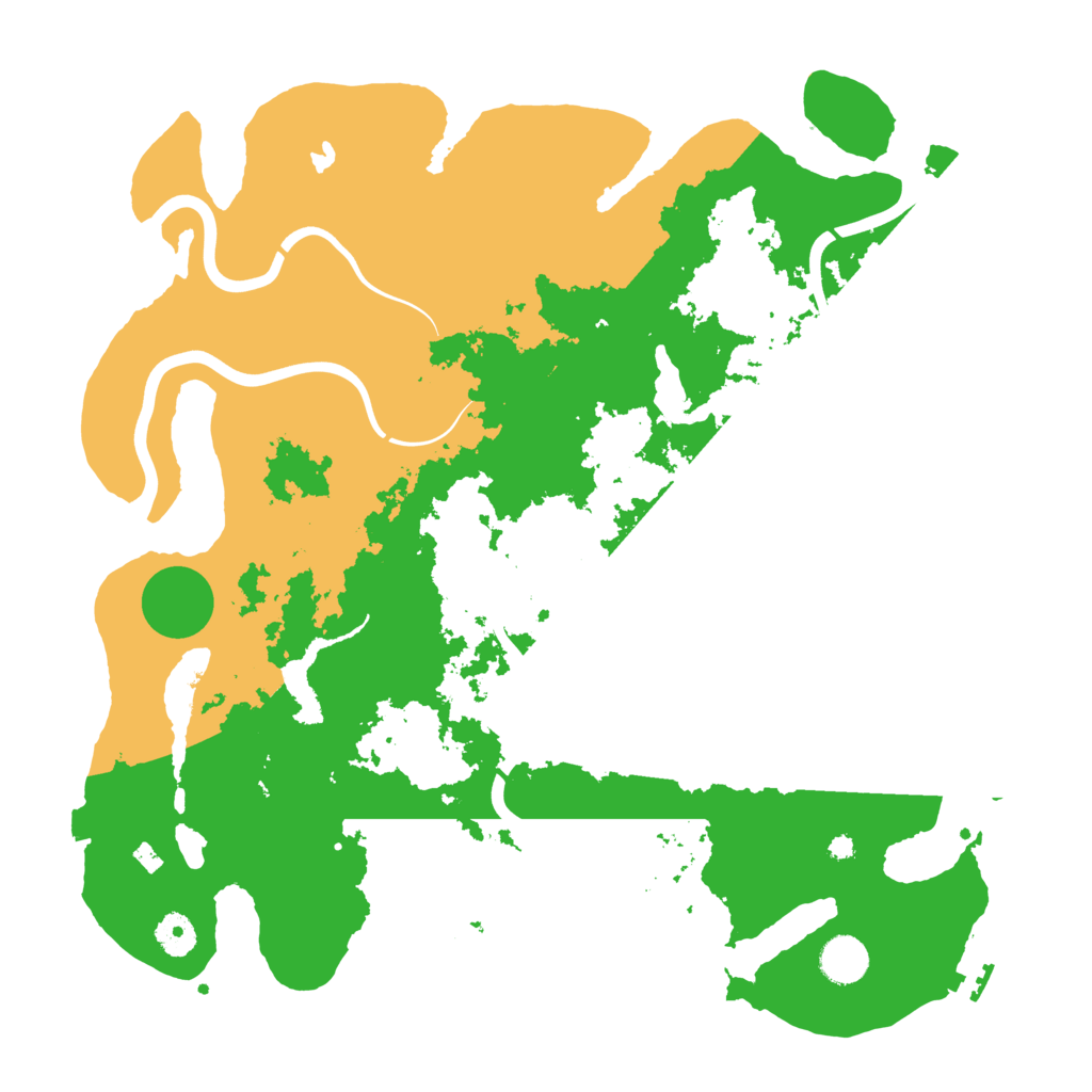 Biome Rust Map: Procedural Map, Size: 4001, Seed: 2069