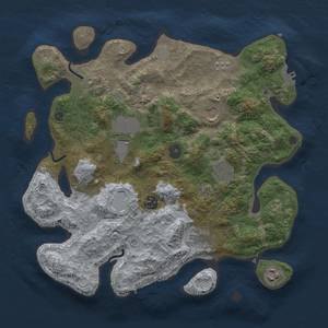 Thumbnail Rust Map: Procedural Map, Size: 3500, Seed: 1567510280, 15 Monuments