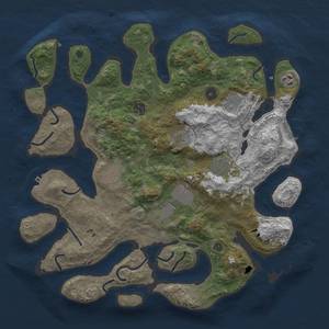 Thumbnail Rust Map: Procedural Map, Size: 4000, Seed: 2304459, 15 Monuments