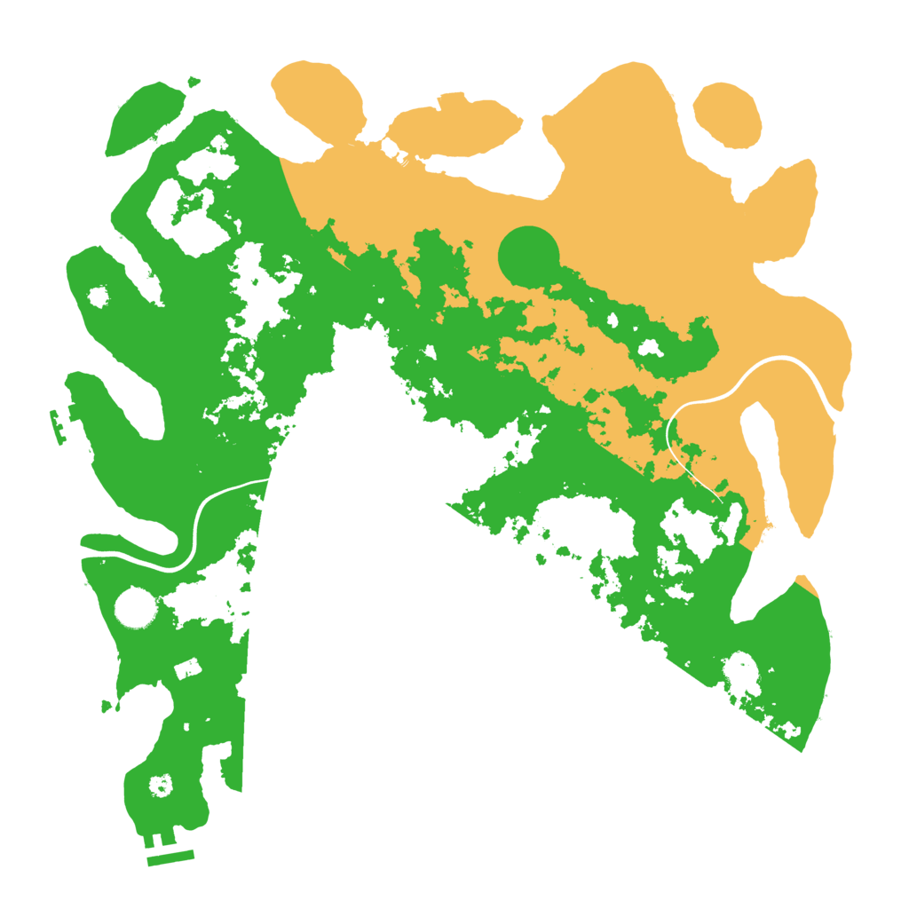 Biome Rust Map: Procedural Map, Size: 3900, Seed: 1460106