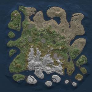 Thumbnail Rust Map: Procedural Map, Size: 4500, Seed: 289544332, 19 Monuments