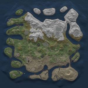 Thumbnail Rust Map: Procedural Map, Size: 4250, Seed: 332291, 17 Monuments