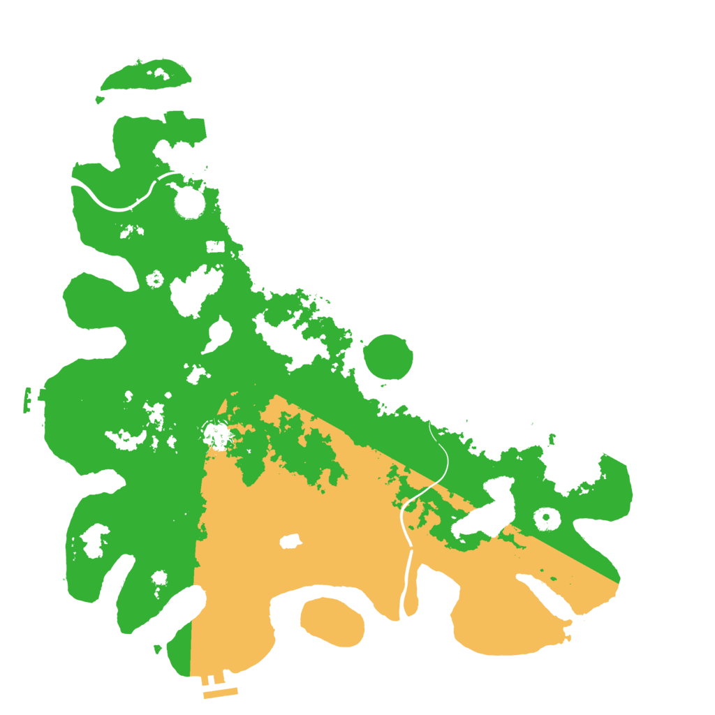 Biome Rust Map: Procedural Map, Size: 4200, Seed: 39