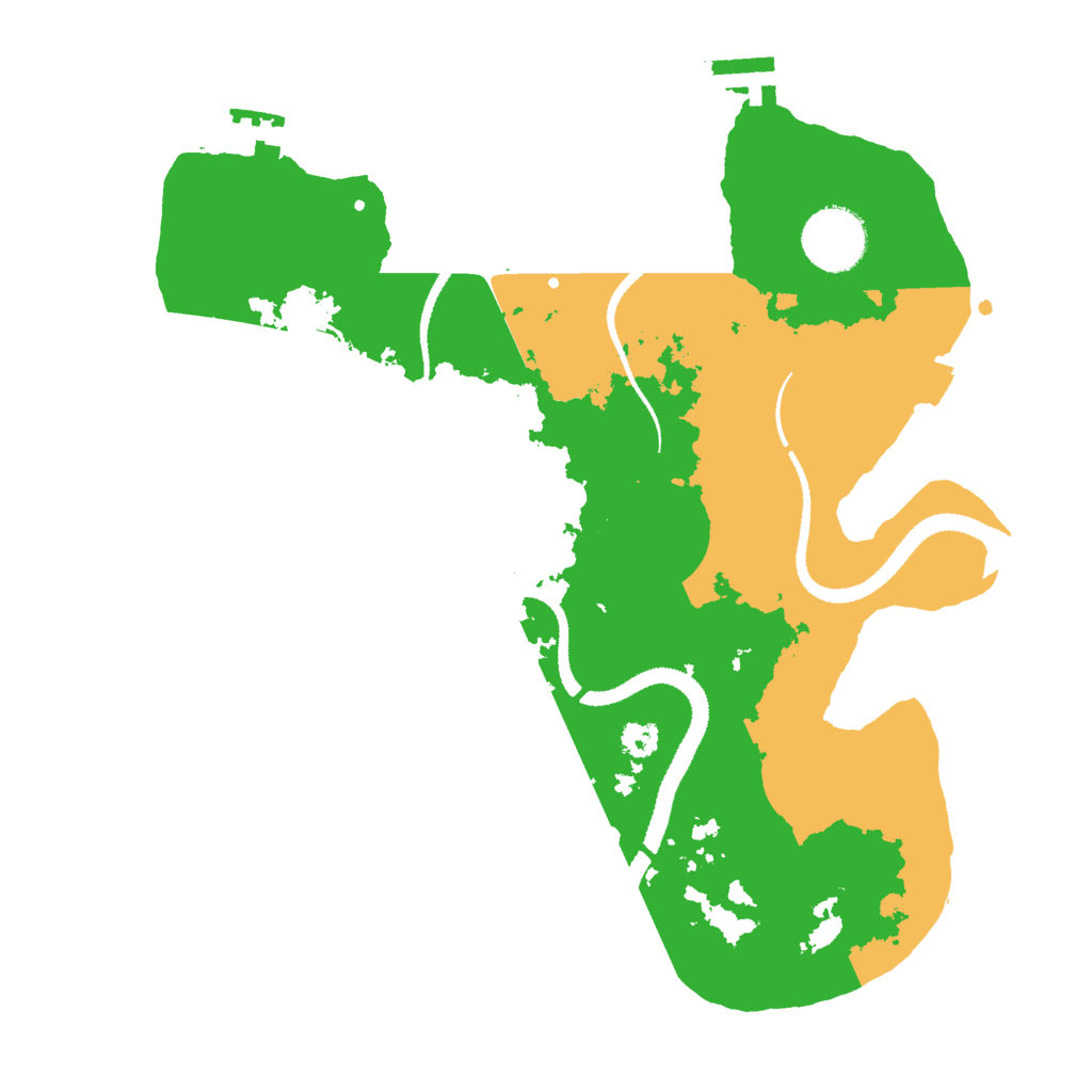 Biome Rust Map: Procedural Map, Size: 3000, Seed: 1245718069