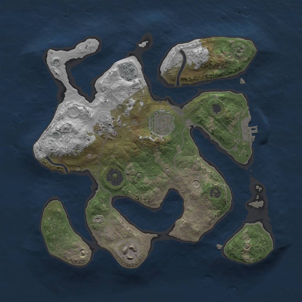 Rust Map: Procedural Map, Size: 2700, Seed: 456456, 11 Monuments