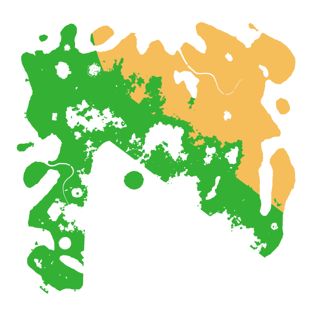 Biome Rust Map: Procedural Map, Size: 4500, Seed: 661166