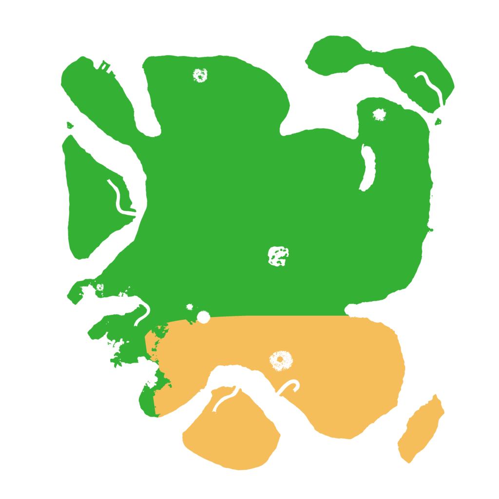 Biome Rust Map: Procedural Map, Size: 3500, Seed: 3428