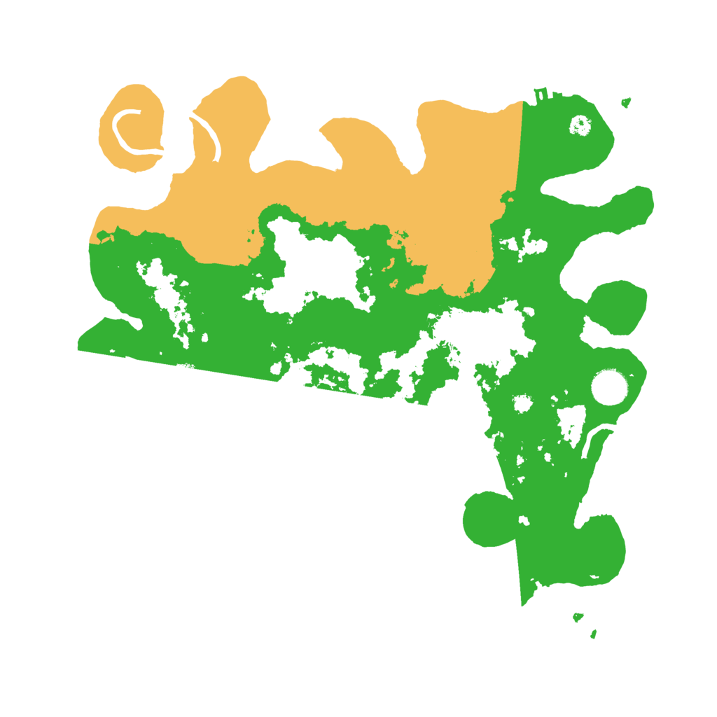 Biome Rust Map: Procedural Map, Size: 3500, Seed: 42774251