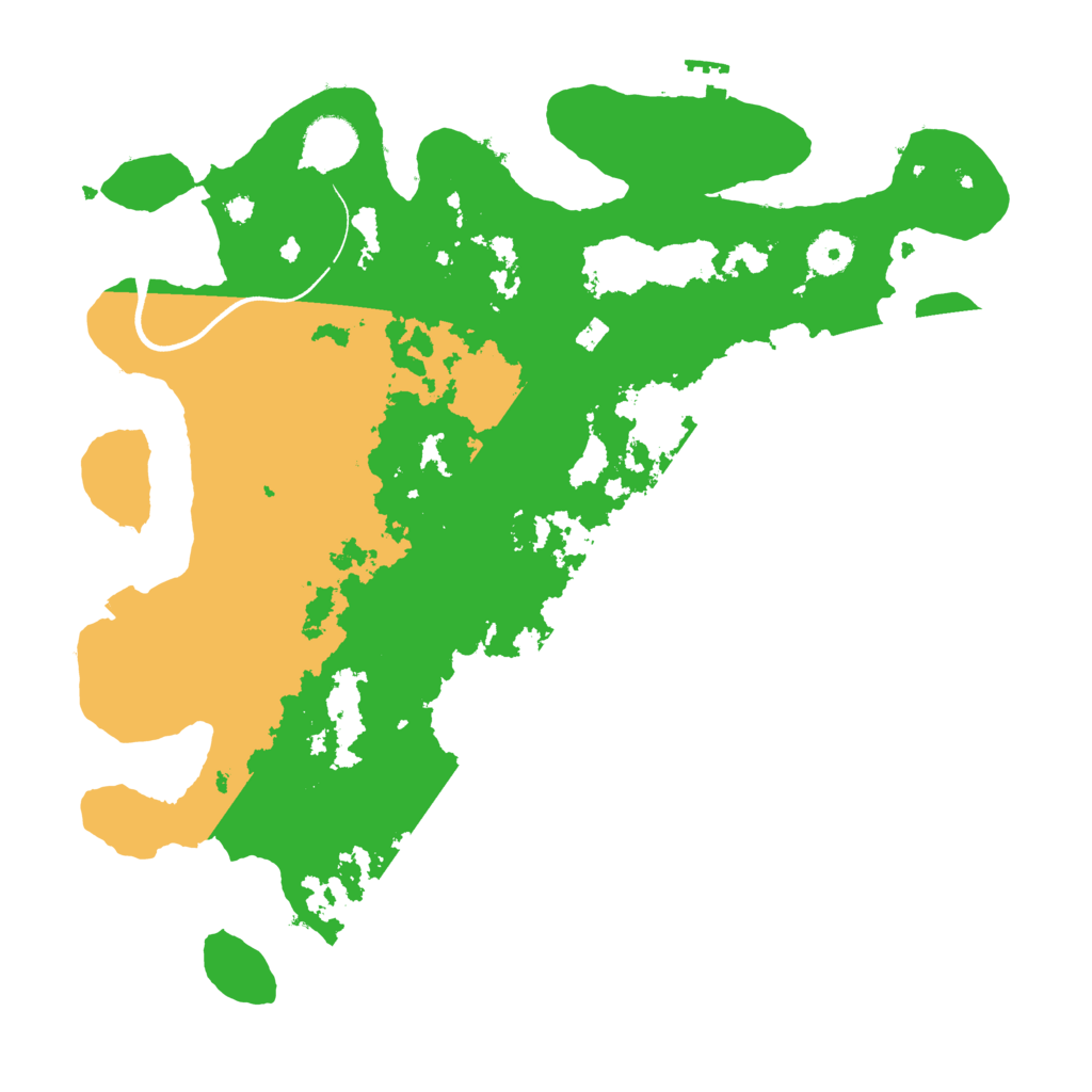 Biome Rust Map: Procedural Map, Size: 3700, Seed: 75684