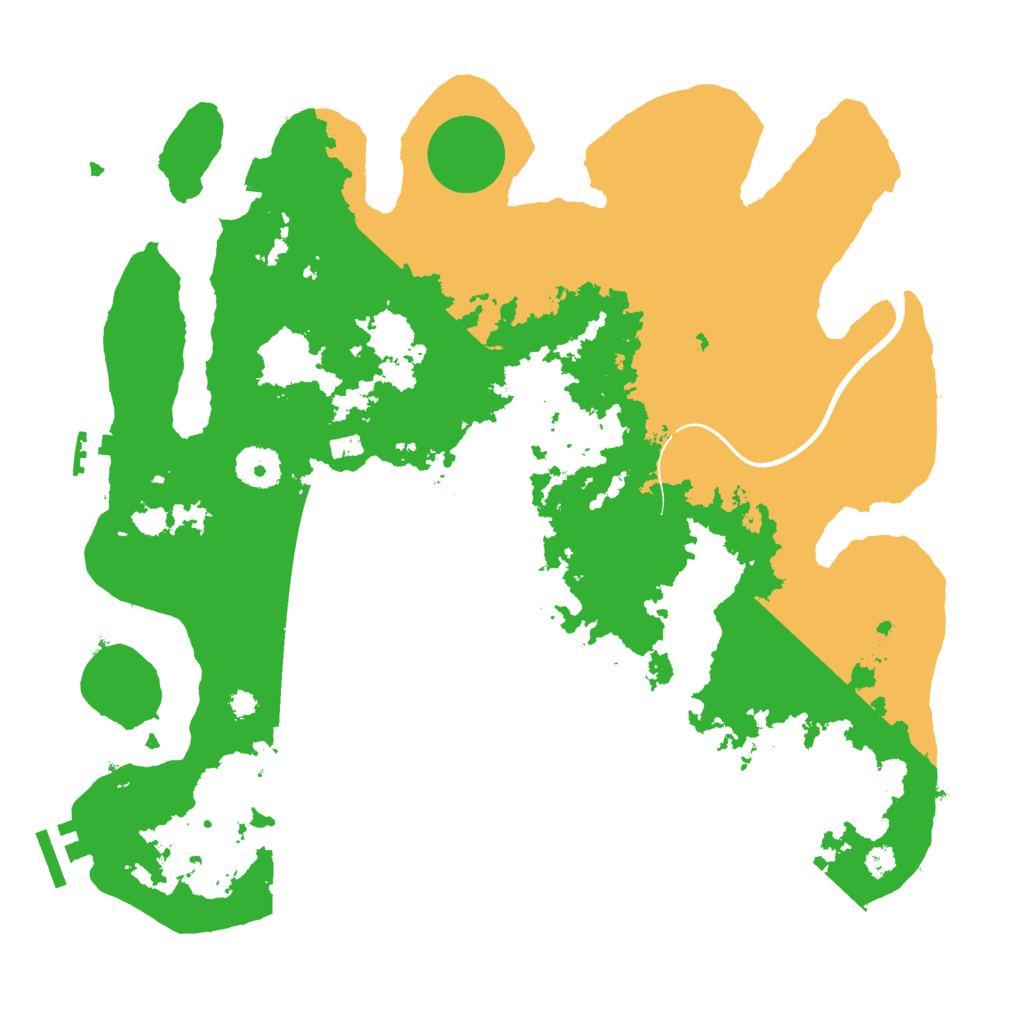 Biome Rust Map: Procedural Map, Size: 3500, Seed: 111807735