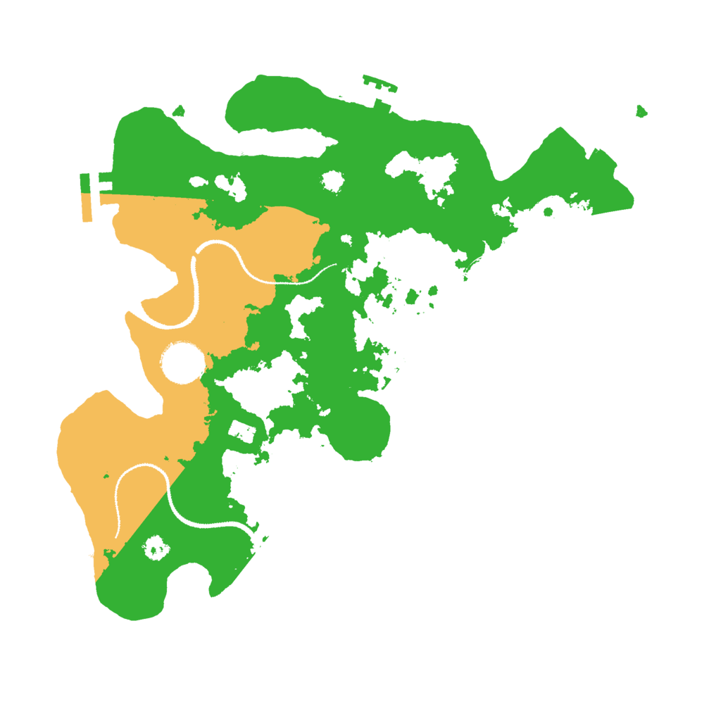 Biome Rust Map: Procedural Map, Size: 3000, Seed: 1285980195