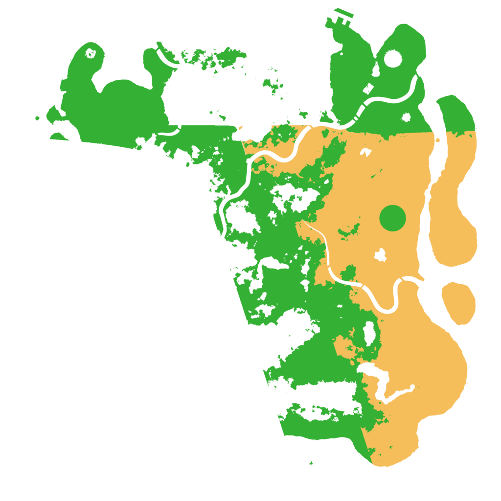 Biome Rust Map: Procedural Map, Size: 5000, Seed: 9713
