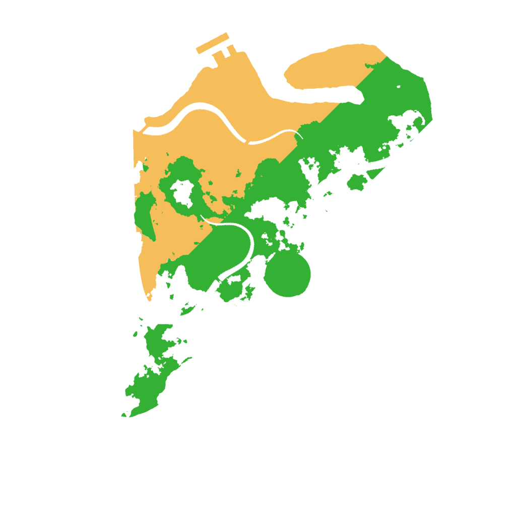 Biome Rust Map: Procedural Map, Size: 3000, Seed: 733590861