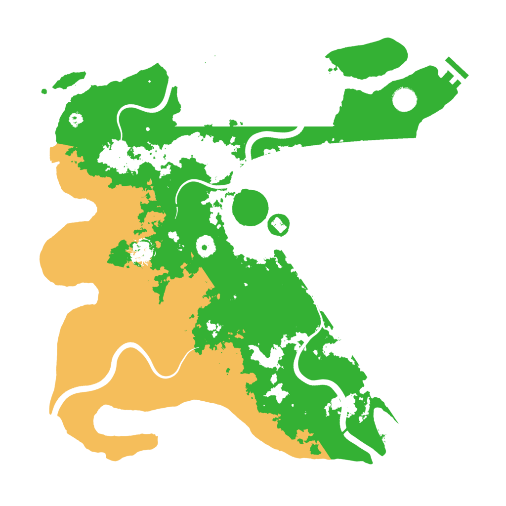Biome Rust Map: Procedural Map, Size: 3700, Seed: 541150474