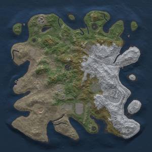 Thumbnail Rust Map: Procedural Map, Size: 3500, Seed: 4021, 15 Monuments