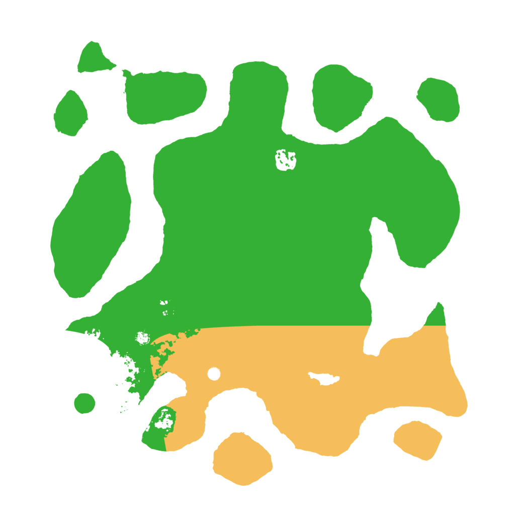 Biome Rust Map: Barren, Size: 3500, Seed: 1007195778