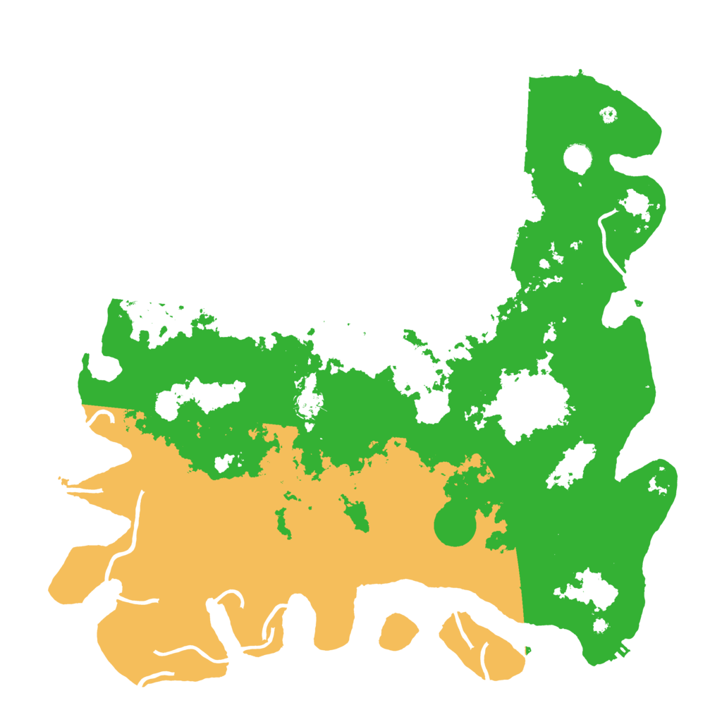 Biome Rust Map: Procedural Map, Size: 4500, Seed: 36000555
